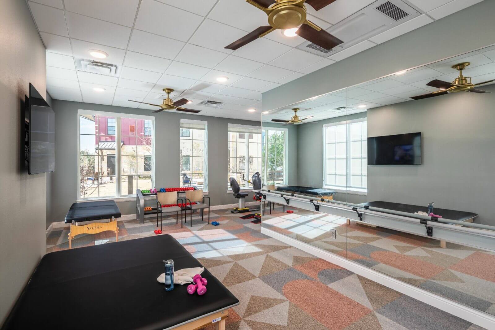 rendering of fitness room at Longleaf Bee Cave